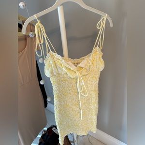 Yellow mini dress